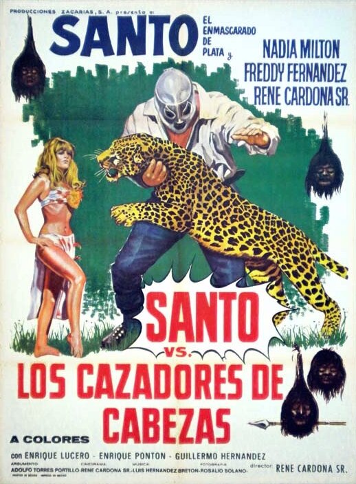 Постер фильма Santo contra los cazadores de cabezas