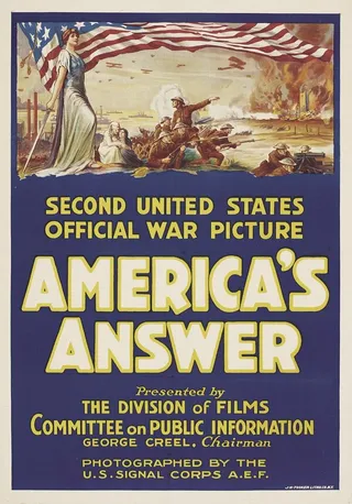 Постер America's Answer (1918)
