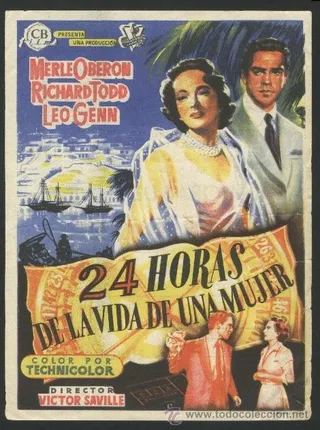 Постер 24 часа из жизни женщины (1952)