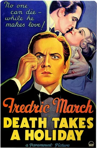 Постер Смерть берёт выходной (1934)