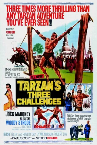 Постер Три испытания Тарзана (1963)