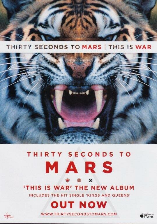 Постер фильма 30 Seconds to Mars: This Is War