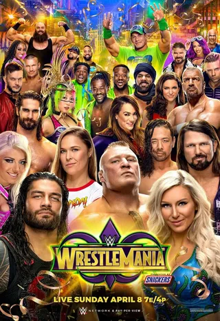 Постер WWE РестлМания 34 (2018)