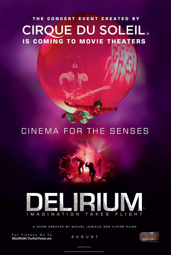 Постер фильма Cirque du Soleil: Delirium