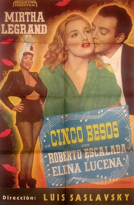 Постер фильма Cinco besos