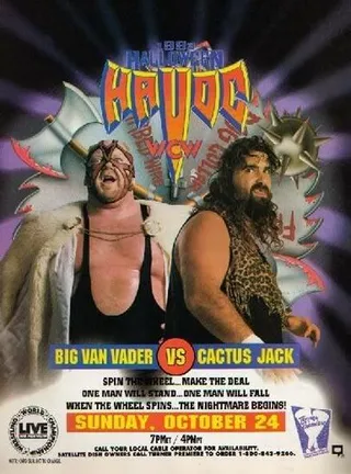 Постер WCW Разрушение на Хэллоуин (1993) Постер WCW Разрушение на Хэллоуин (1993)