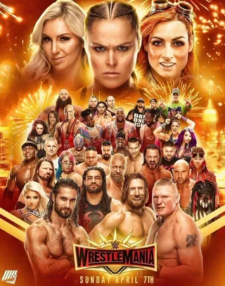 Постер WWE Рестлмания 35 (2019)