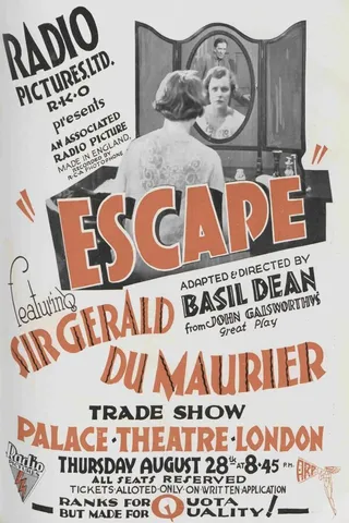 Постер Escape! (1930)