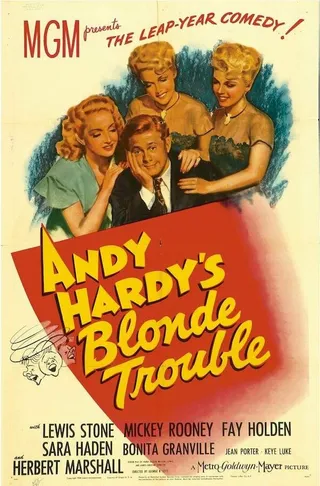 Постер Энди Харди и блондинки (1944)