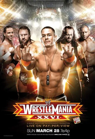 Постер WWE РестлМания 26 (2010)