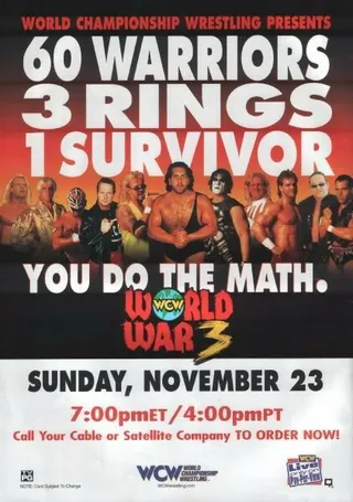 Постер WCW Третья Мировая война (1997) Постер WCW Третья Мировая война (1997)