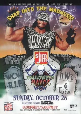 Постер WCW Разрушение на Хэллоуин (1997) Постер WCW Разрушение на Хэллоуин (1997)