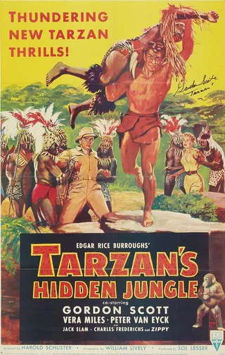 Постер Приключения Тарзана в джунглях (1955)