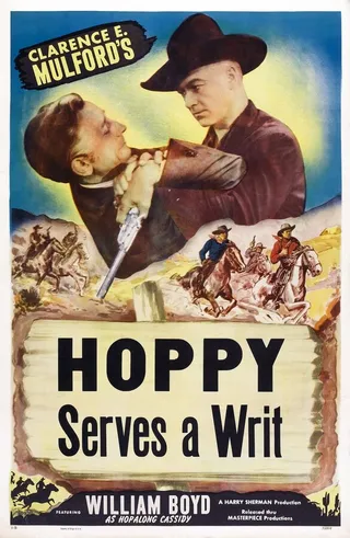 Постер Хоппи получает повестку в суд (1943)
