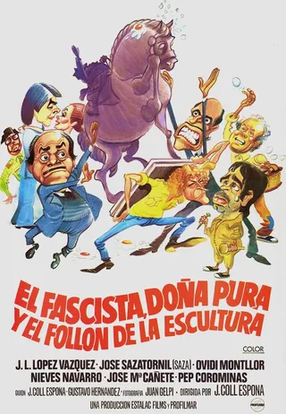 Постер El fascista, doña Pura y el follón de la escultura (1983)
