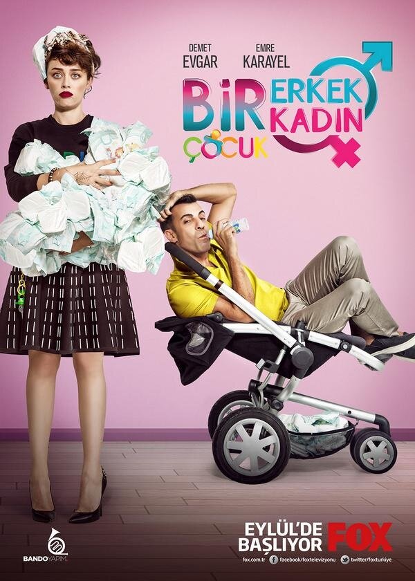 Постер сериала 1 Erkek 1 Kadin 2 Cocuk
