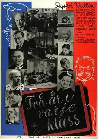 Постер Två år i varje klass (1938)