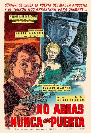 Постер Никому не открывай дверей (1952)