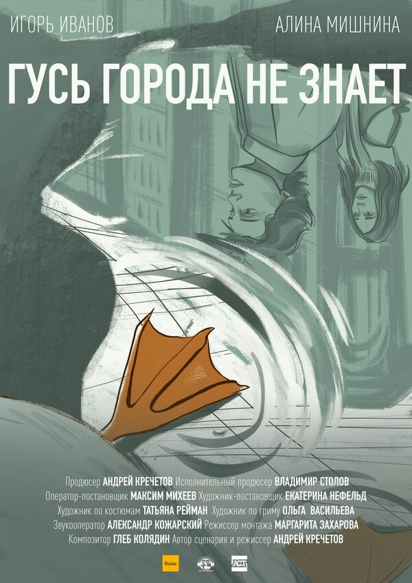 Постер фильма Гусь города не знает