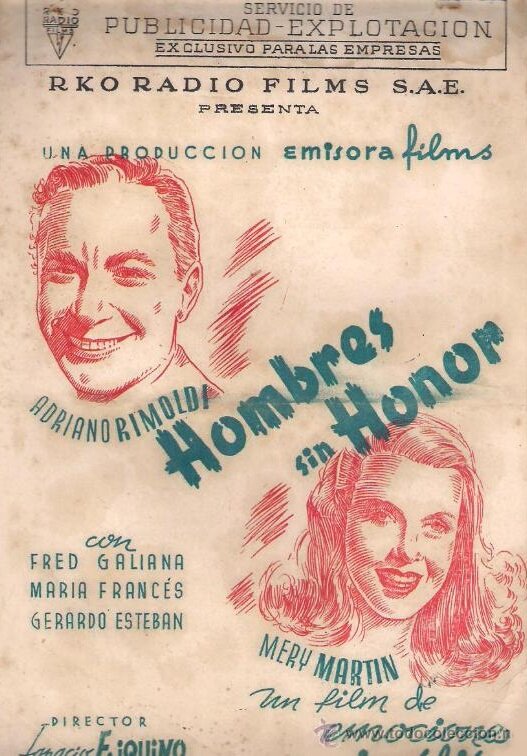 Постер фильма Hombres sin honor