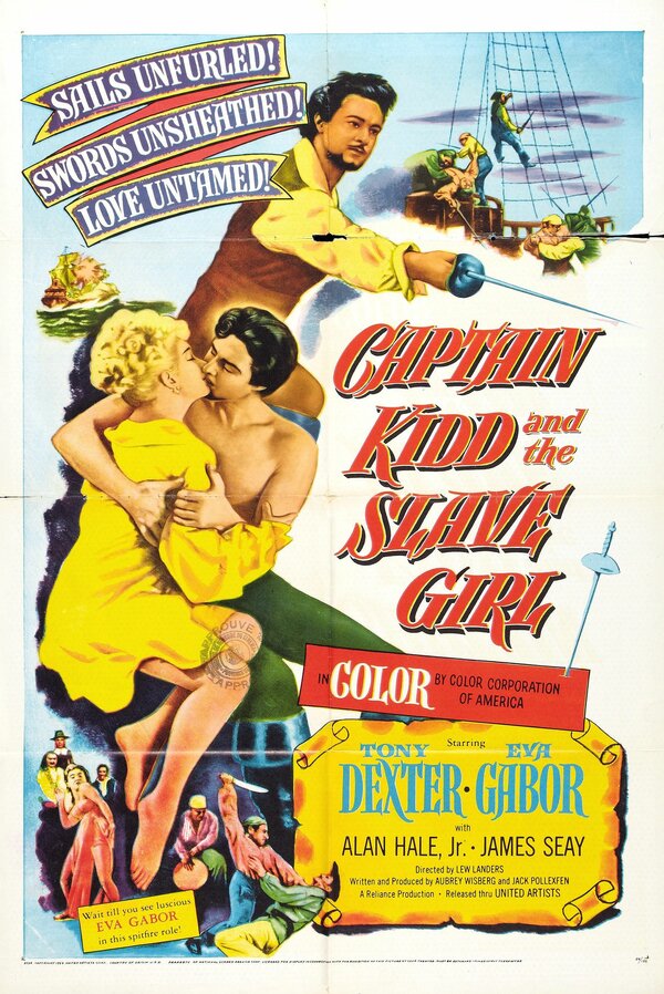 Постер фильма Captain Kidd and the Slave Girl